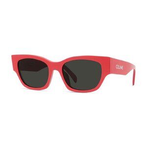 NEW CL40197U 66A CELINE SUNGLASSES RED SQUARE WOMEN EYEWEAR